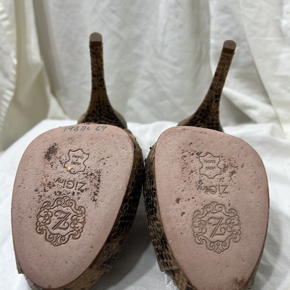 Zi Giny Animal Print Platform Amazingly Stunning And Sexy. WOW Beautiful! Size 9 - Picture 16 of 16